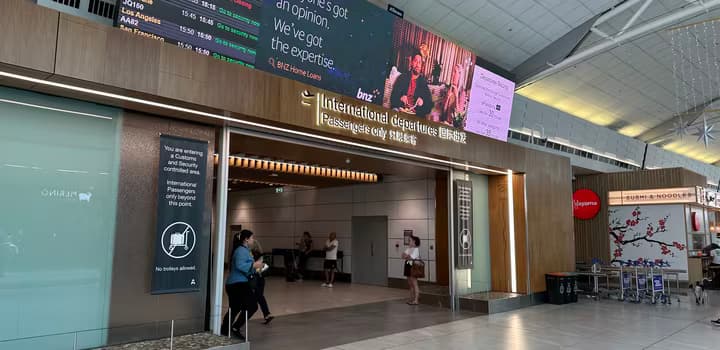 Auckland Airport Departures 2024