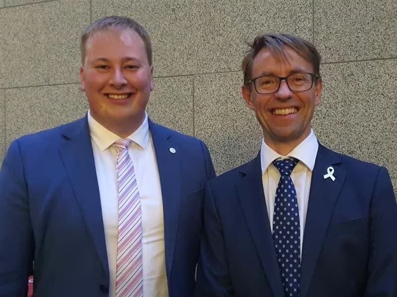 Brad Olsen and Ashley Bloomfield