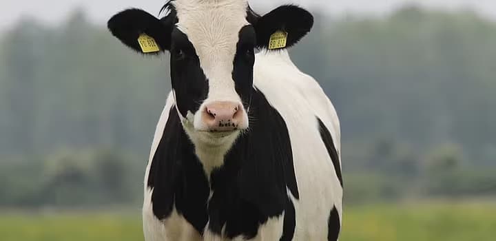 Dairy cow at a farm