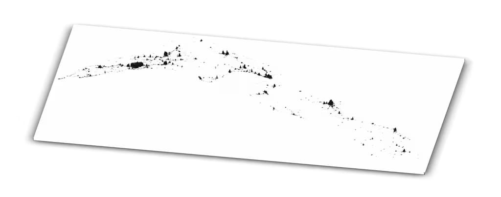 map of build area density in New Zealand