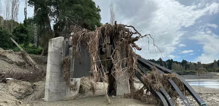 Destroyed Dartmoor Bridge 2023