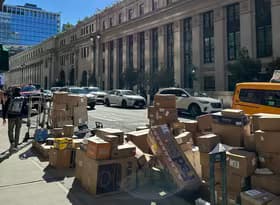 Fedex packages in NYC