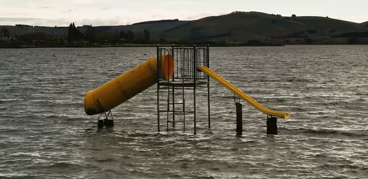 Playground in Lake Waihola
