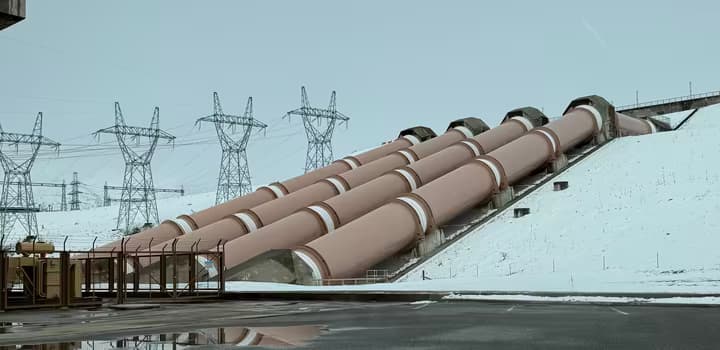 Ohau B power station penstocks