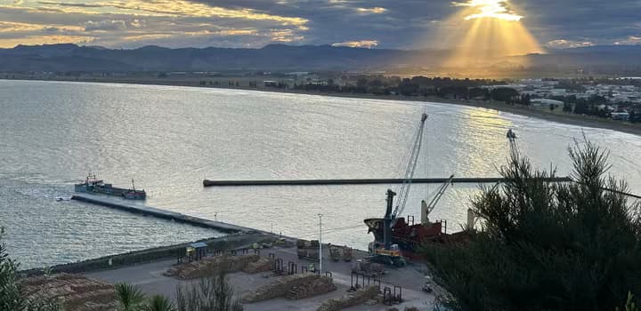 Ray of light above Gisborne