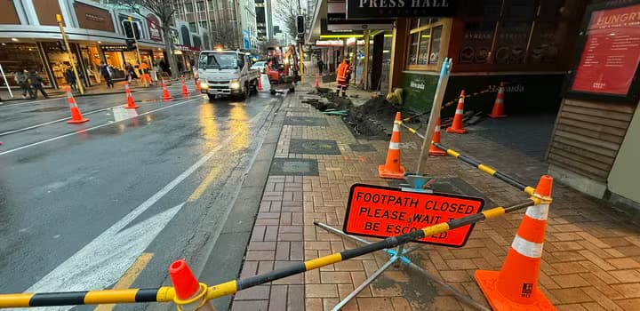 Water repairs in Wellington