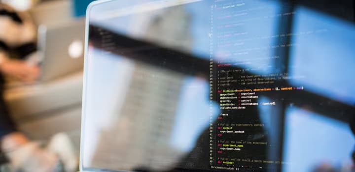 Black and Gray Laptop Computer Turned on Doing Computer Codes