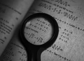 Monochrome Photo of Math Formulas