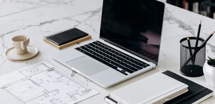 Gray Laptop on the Table