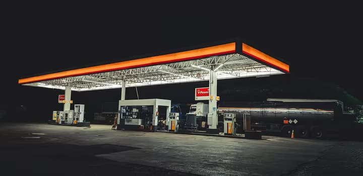 Petrol station