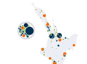 Cropped screenshot of interactive map